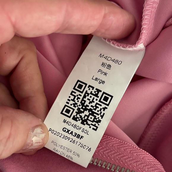 Pink Zip-Front Jumpsuit - Picture 10 of 11